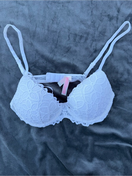 PINK Victoria's Secret Other - Victoria’s Secret Pink White Lace Push-Up Bra - Women’s Intimates